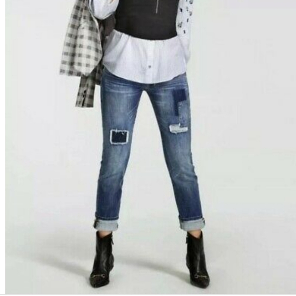 ❤ NWOT! CABI PATCHWORK SLIM BOYFRIEND JEANS, 6 (28) and 8 (29)